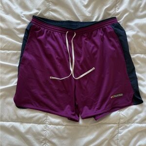 Nike track club purple shorts